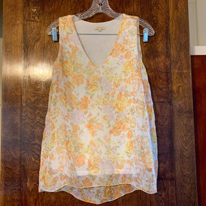 Gusy Italian Silk Floral Top